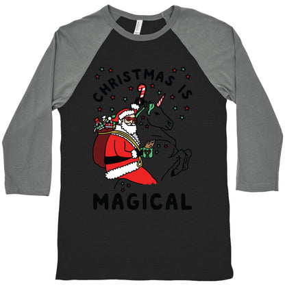 Christmas Is Magical Baseball Tee