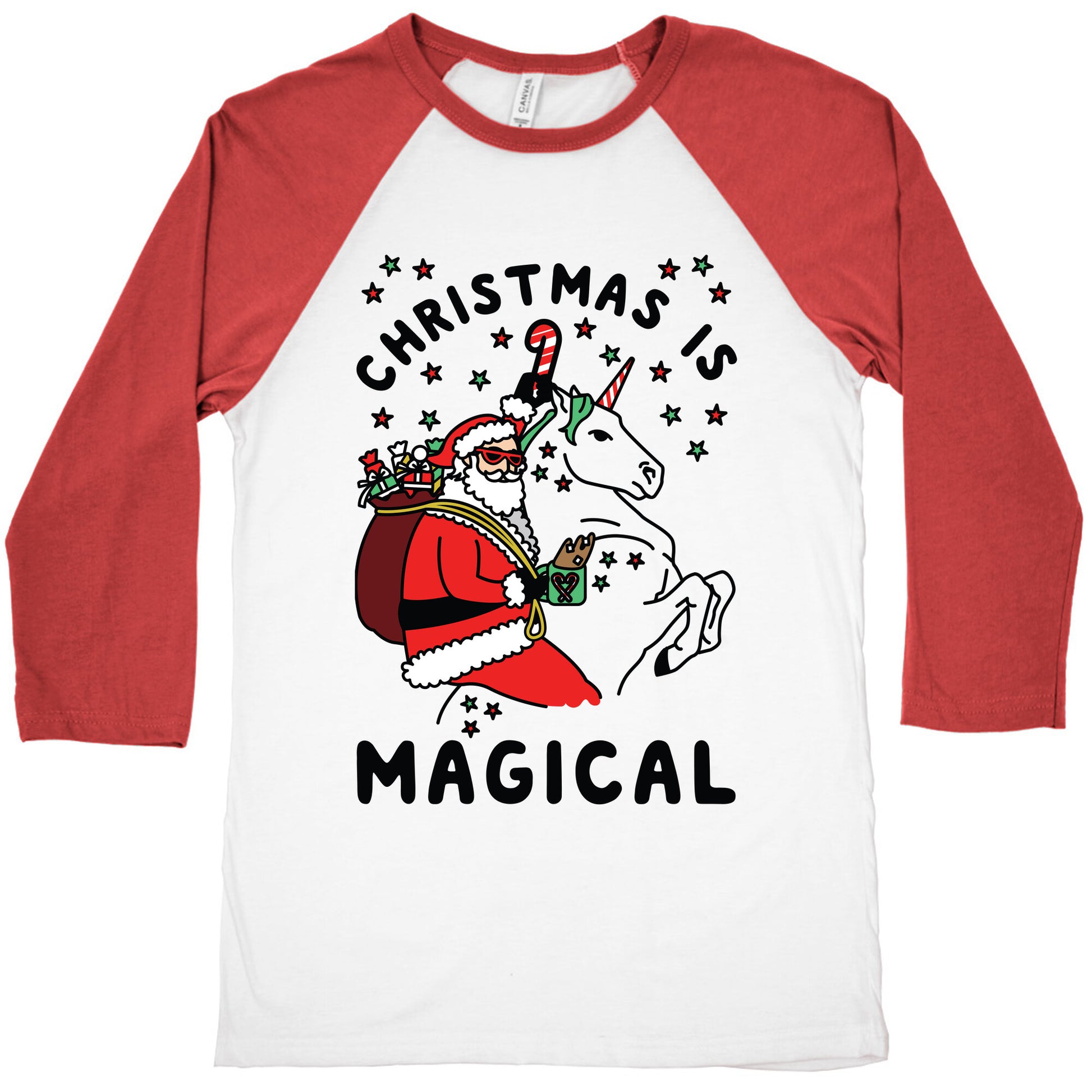 Christmas Is Magical Baseball Tee