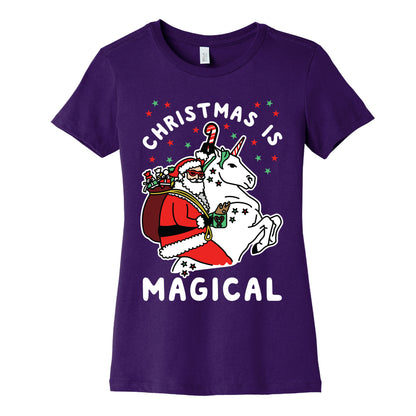 Christmas Is Magical White Women's Cotton Tee