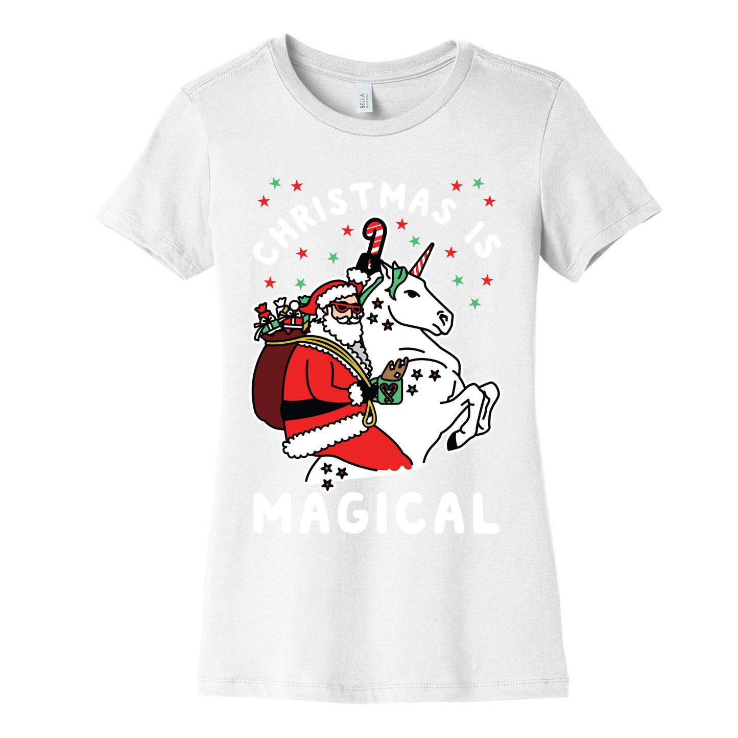 Christmas Is Magical White Women's Cotton Tee