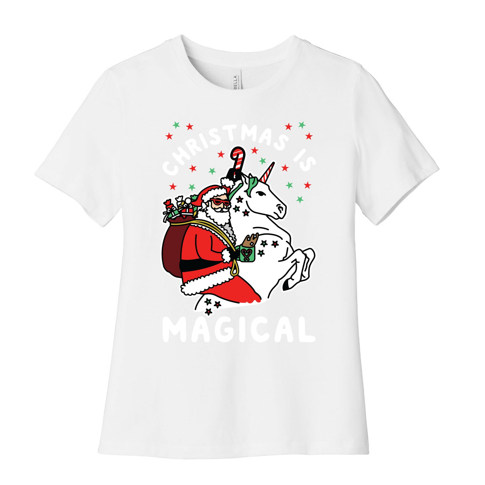 Christmas Is Magical White Women's Cotton Tee