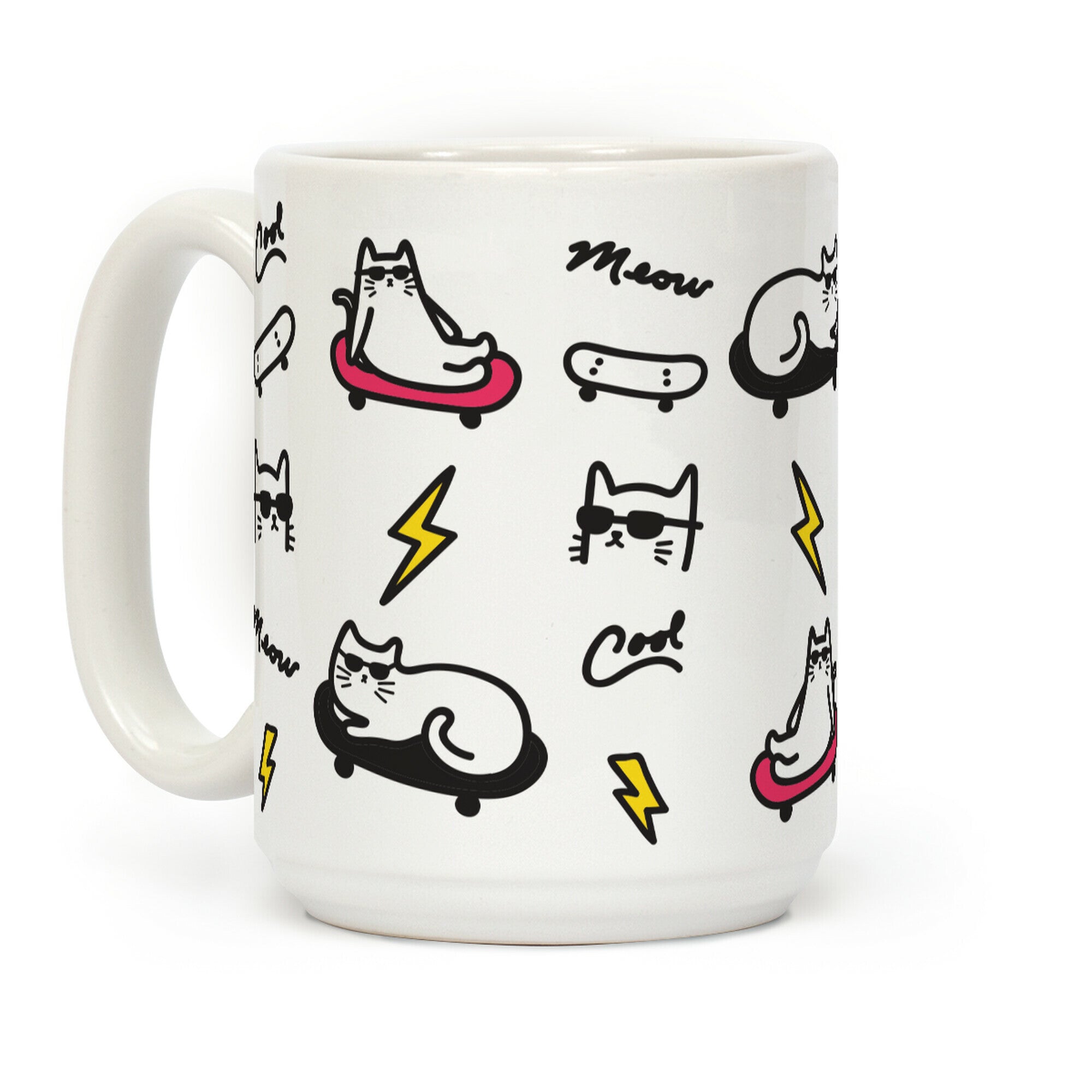 Cool Cats Pattern Coffee Mug