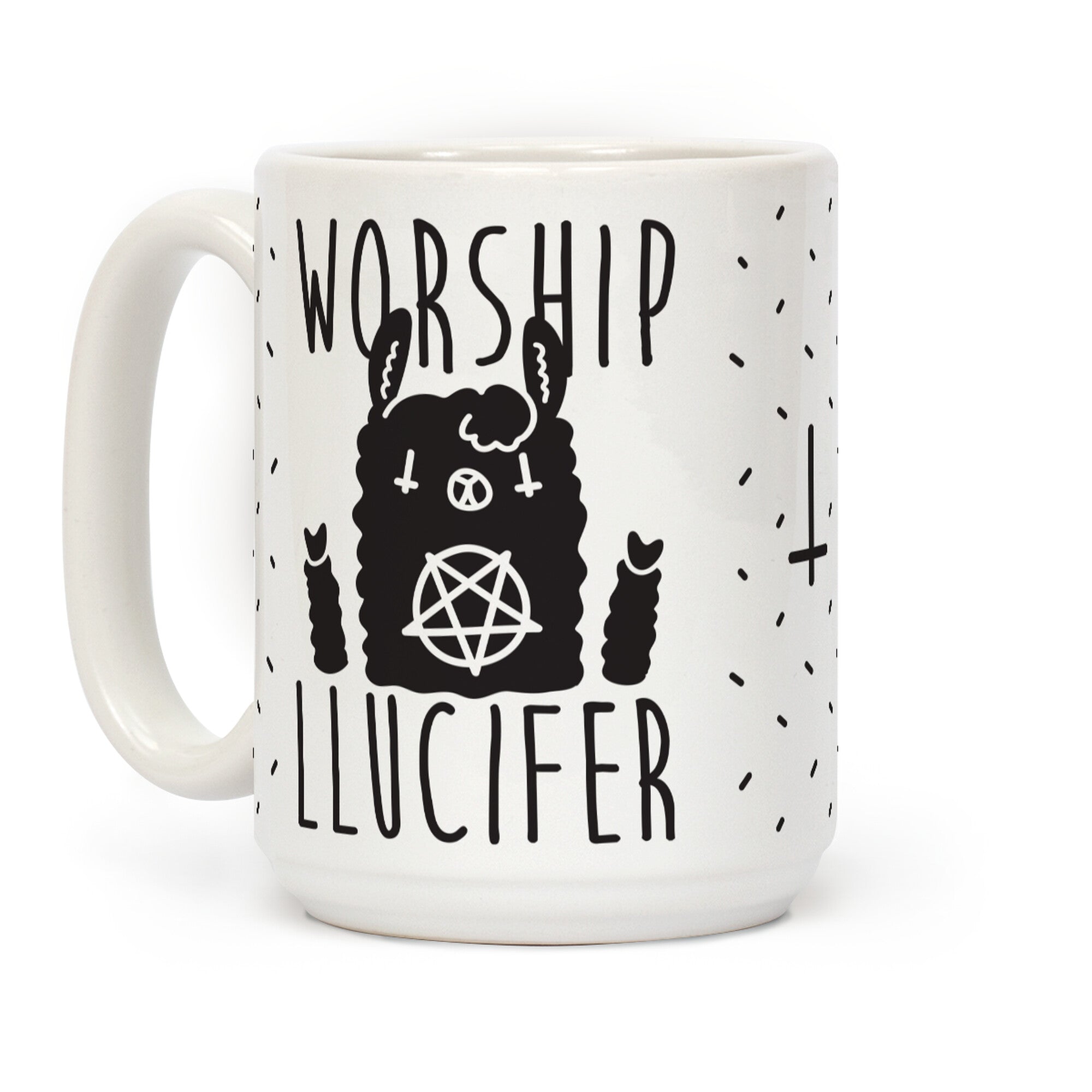 Worship Llucifer Llama Coffee Mug