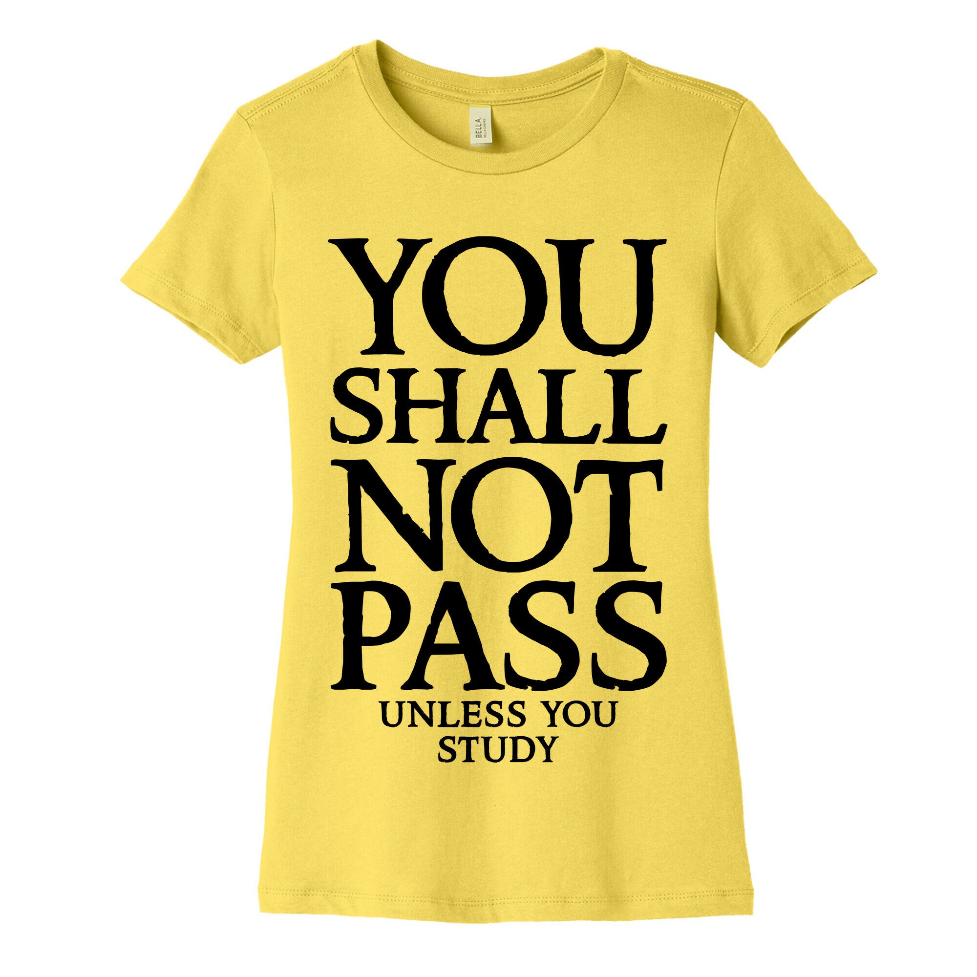 You Shall Not Pass (Unless You Study) Women's Cotton Tee