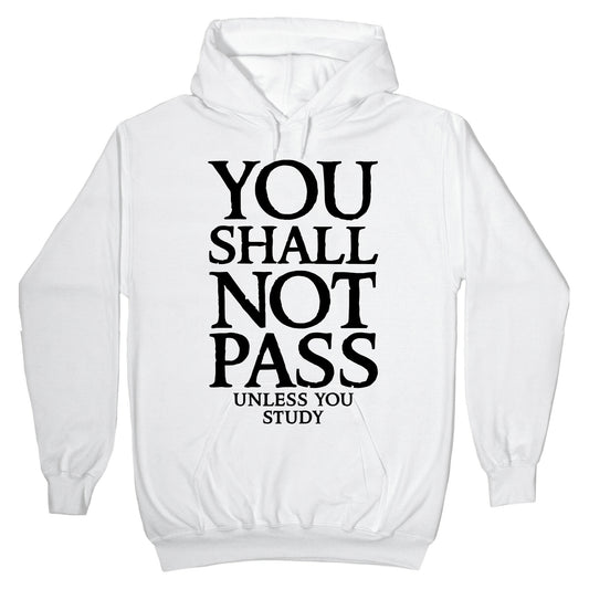 You Shall Not Pass (Unless You Study) Hoodie