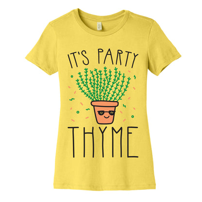 It's Party Thyme Women's Cotton Tee