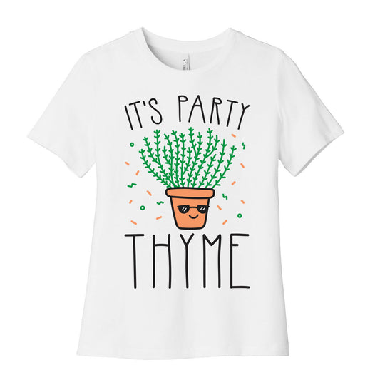 It's Party Thyme Women's Cotton Tee