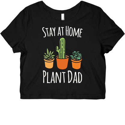 Stay At Home Plant Dad White Print Graphic Baby Tee