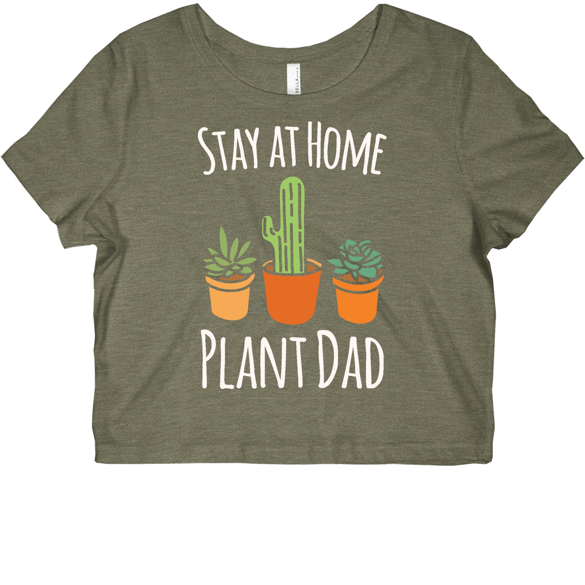 Stay At Home Plant Dad White Print Graphic Baby Tee