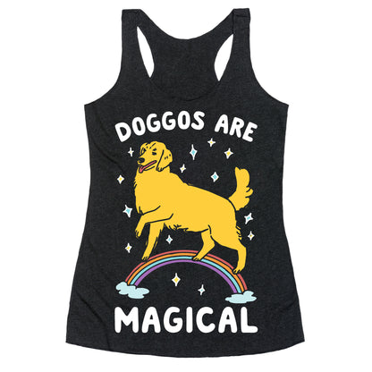 Doggos Are Magical Racerback Tank