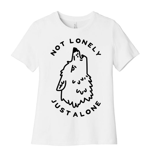 Not Lonely Just Alone Women's Cotton Tee