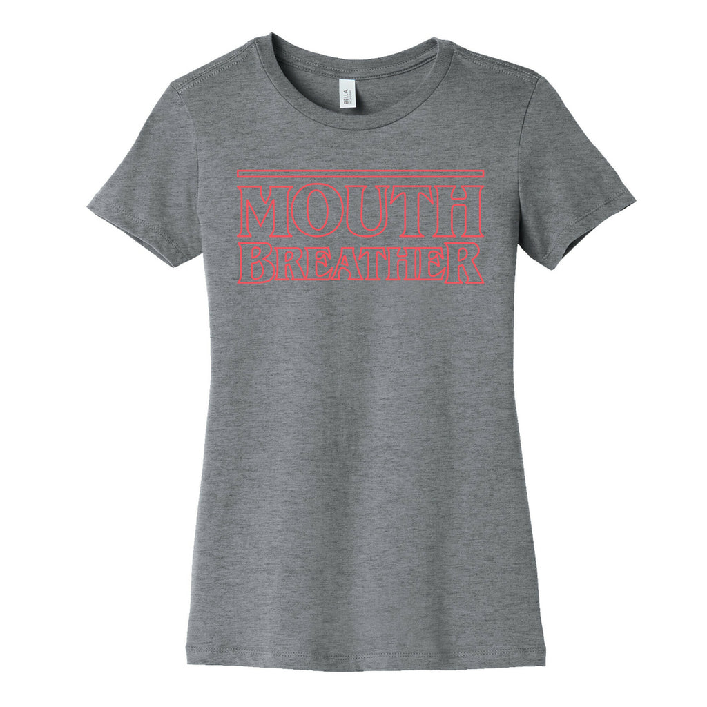 Mouth Breather Parody (Red) Women's Cotton Tee