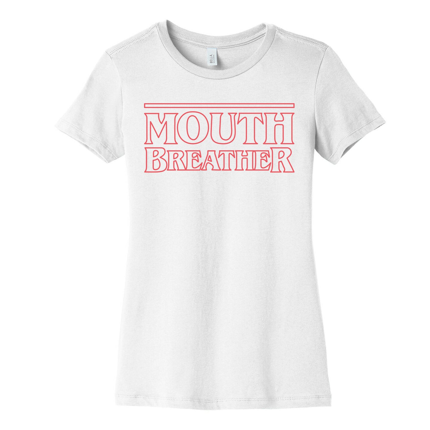 Mouth Breather Parody (Red) Women's Cotton Tee