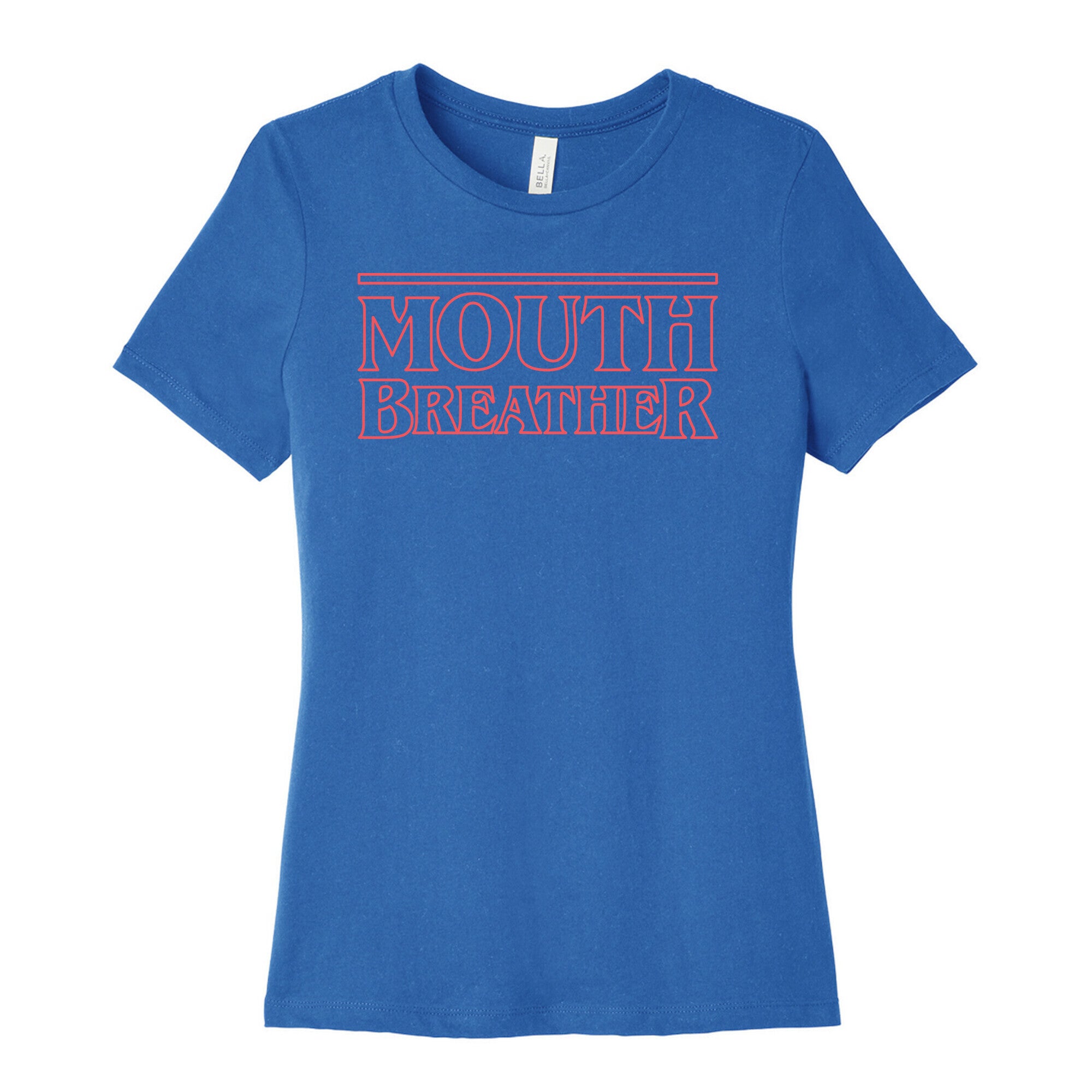 Mouth Breather Parody (Red) Women's Cotton Tee