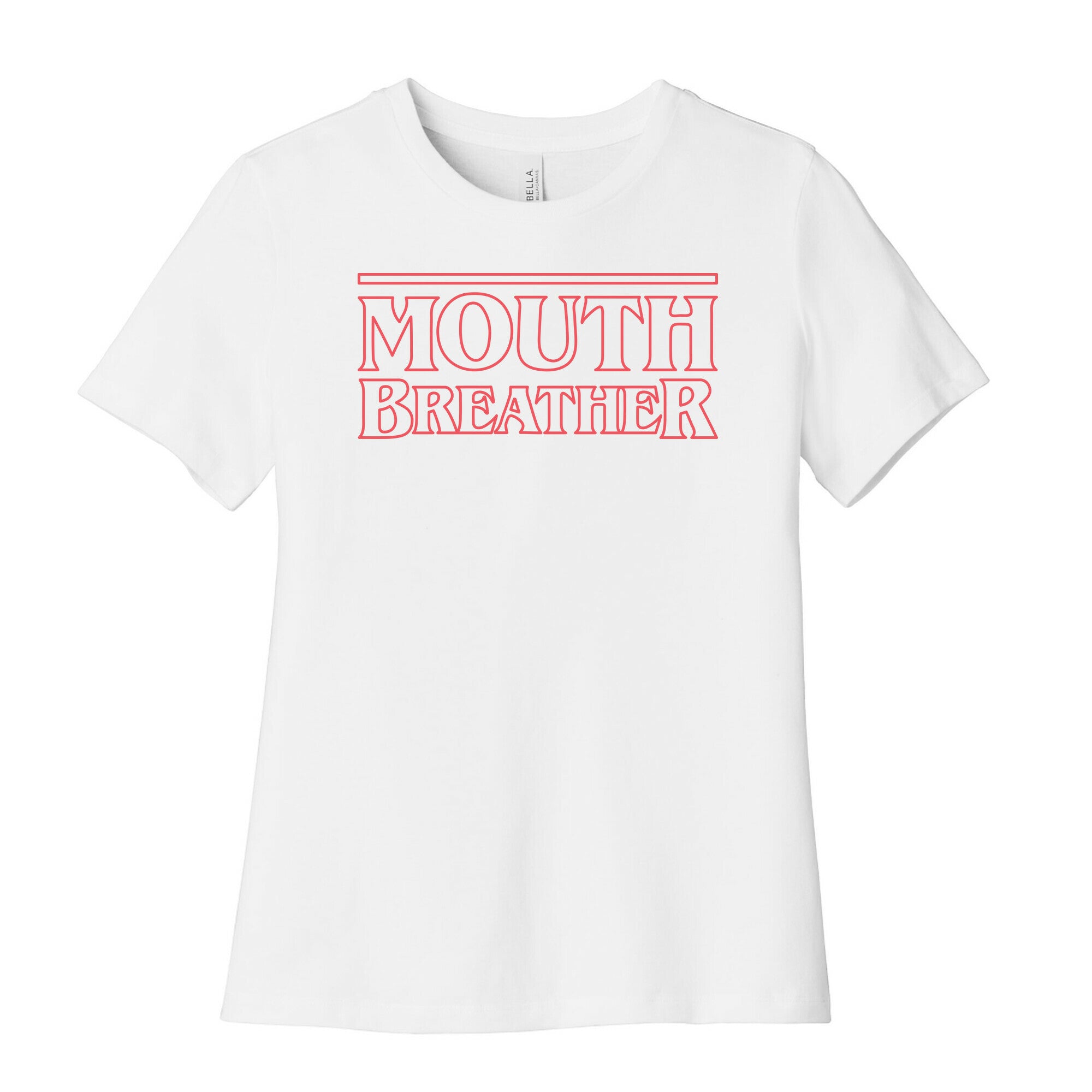 Mouth Breather Parody (Red) Women's Cotton Tee