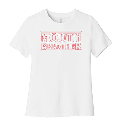 Mouth Breather Parody (Red) Women's Cotton Tee