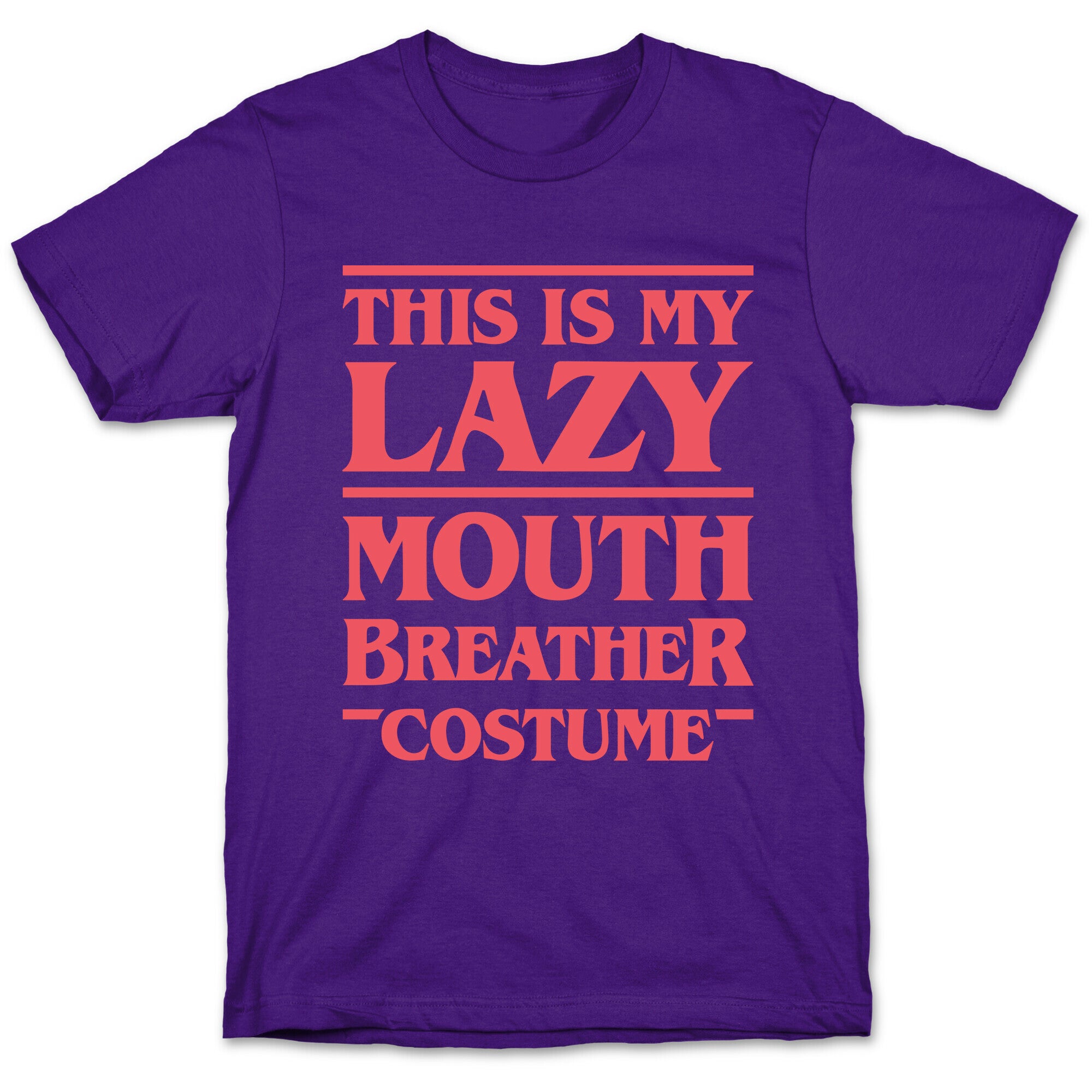 This Is My Lazy Mouth Breather Costume (Red) T-Shirt