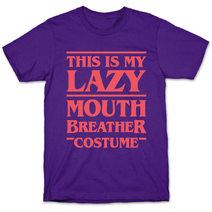 This Is My Lazy Mouth Breather Costume (Red) T-Shirt