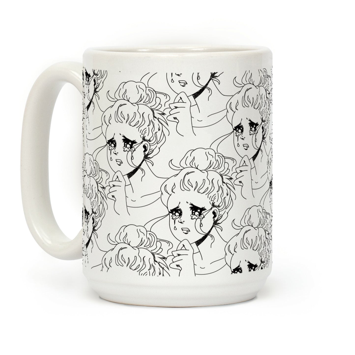 Crying Manga Girl Coffee Mug