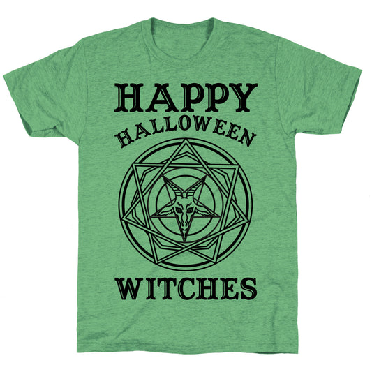 Happy Halloween Witches Unisex Triblend Tee