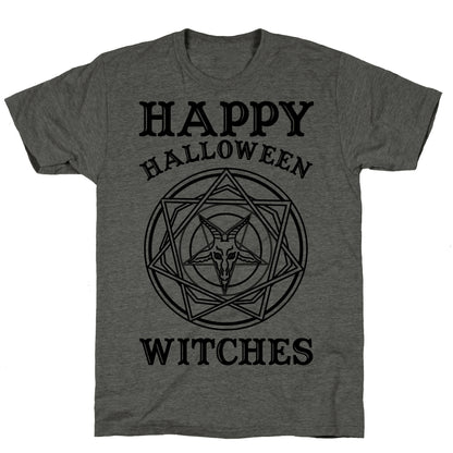 Happy Halloween Witches Unisex Triblend Tee