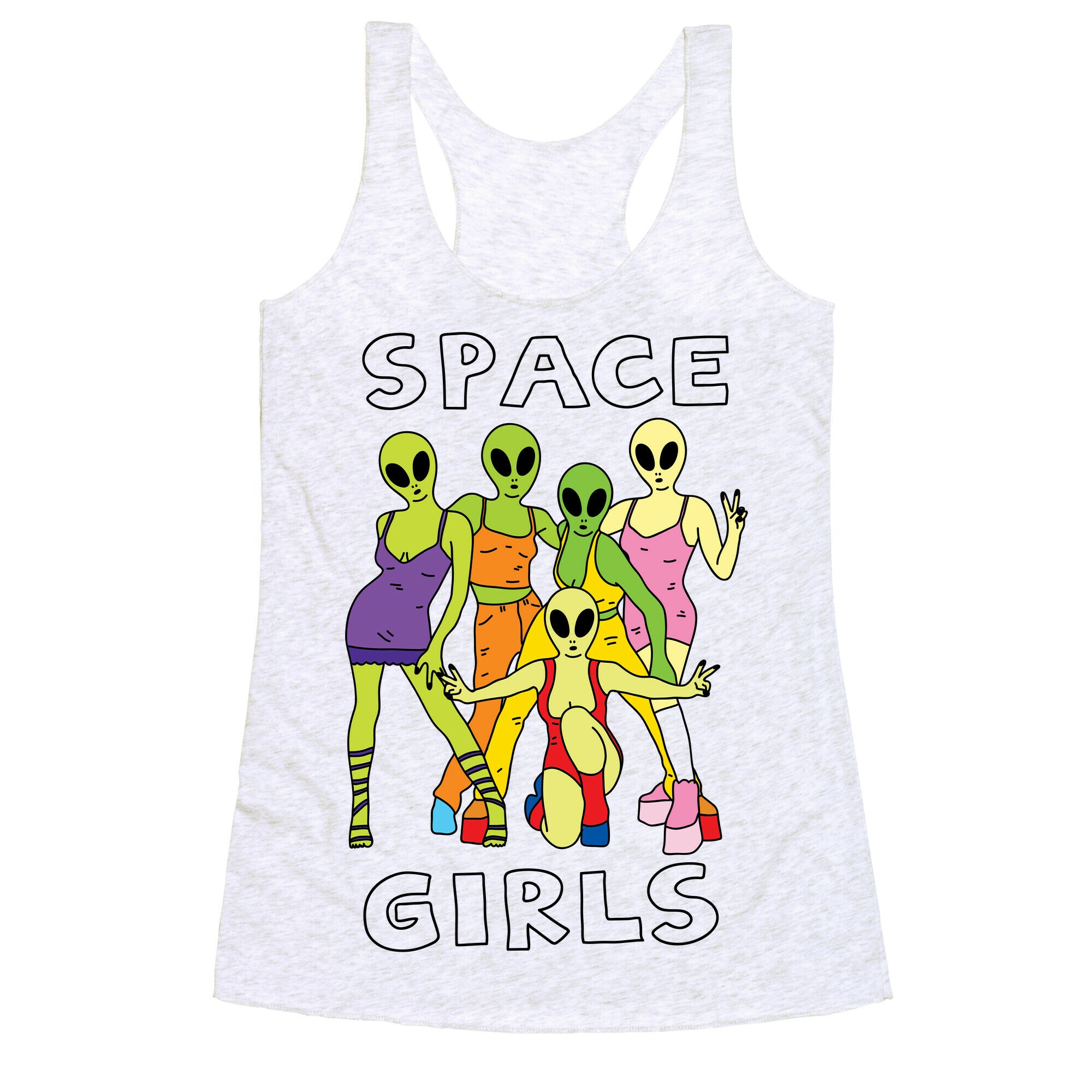 Space Girls Racerback Tank