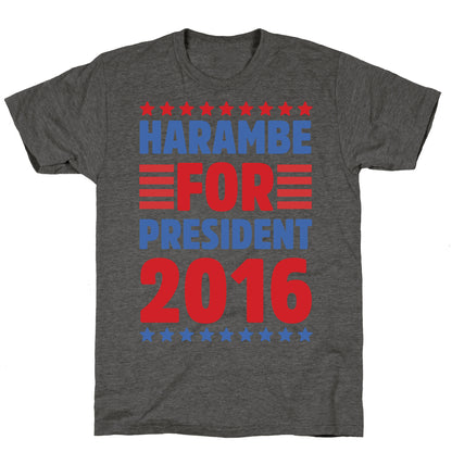 Harambe For President 2016 Unisex Triblend Tee