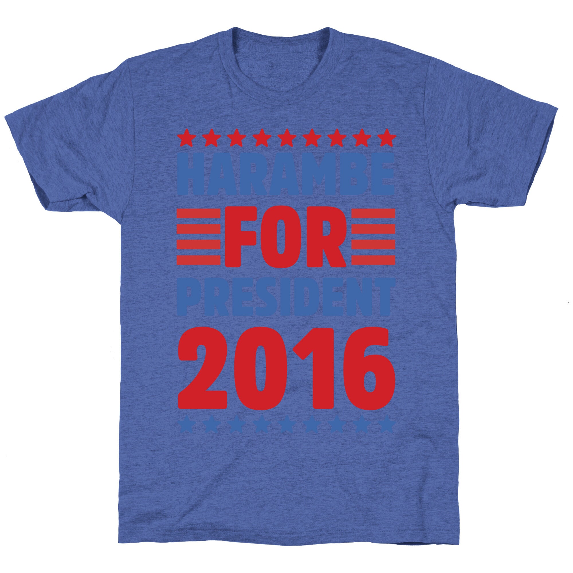Harambe For President 2016 Unisex Triblend Tee