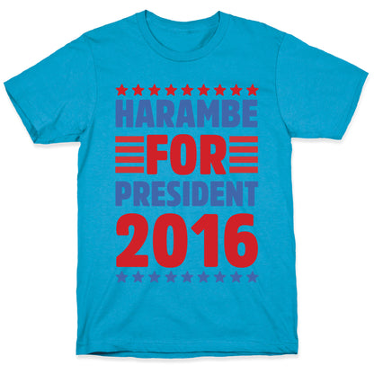 Harambe For President 2016 Unisex Triblend Tee
