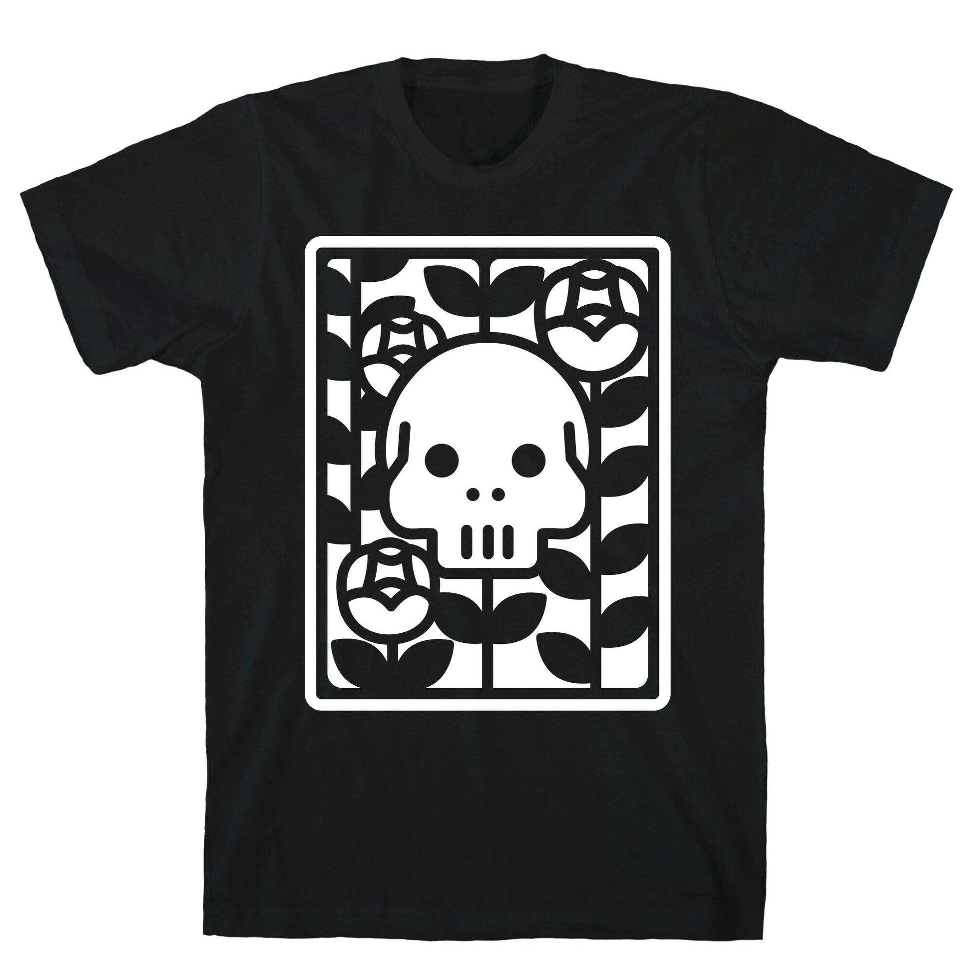 Flower Skull White T-Shirt
