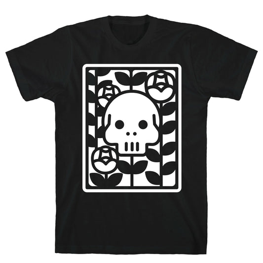 Flower Skull White T-Shirt