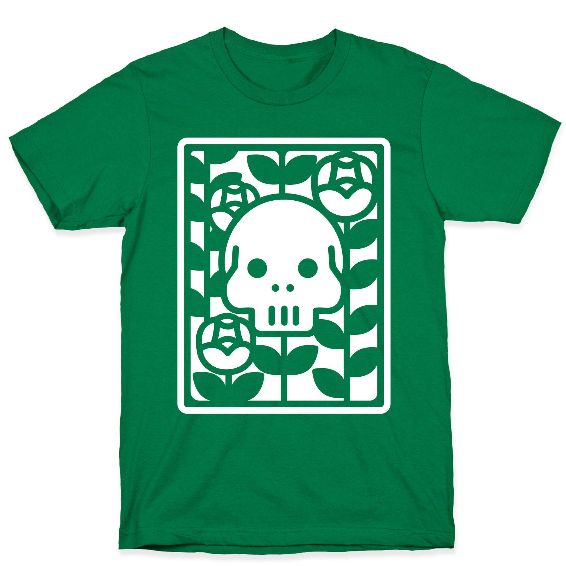 Flower Skull White T-Shirt