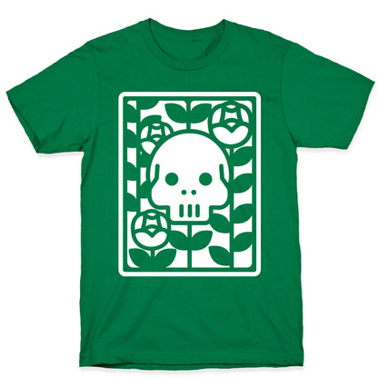 Flower Skull White T-Shirt