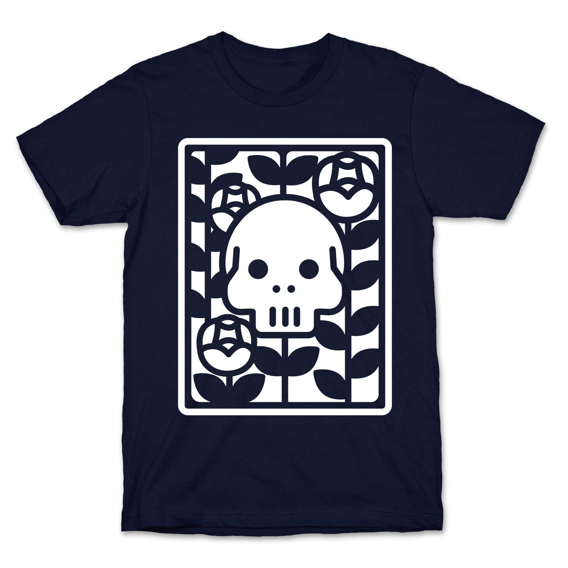 Flower Skull White T-Shirt