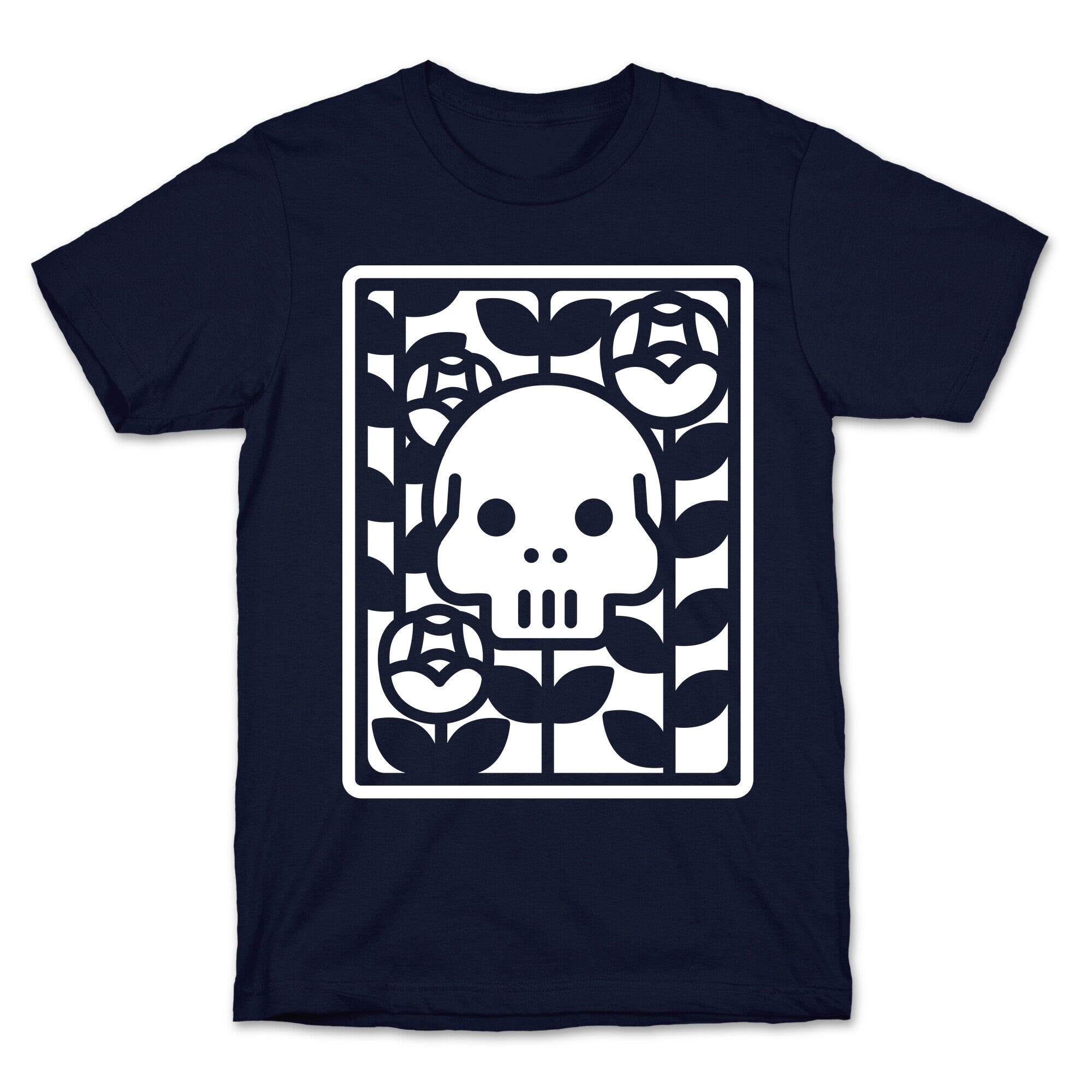 Flower Skull White T-Shirt