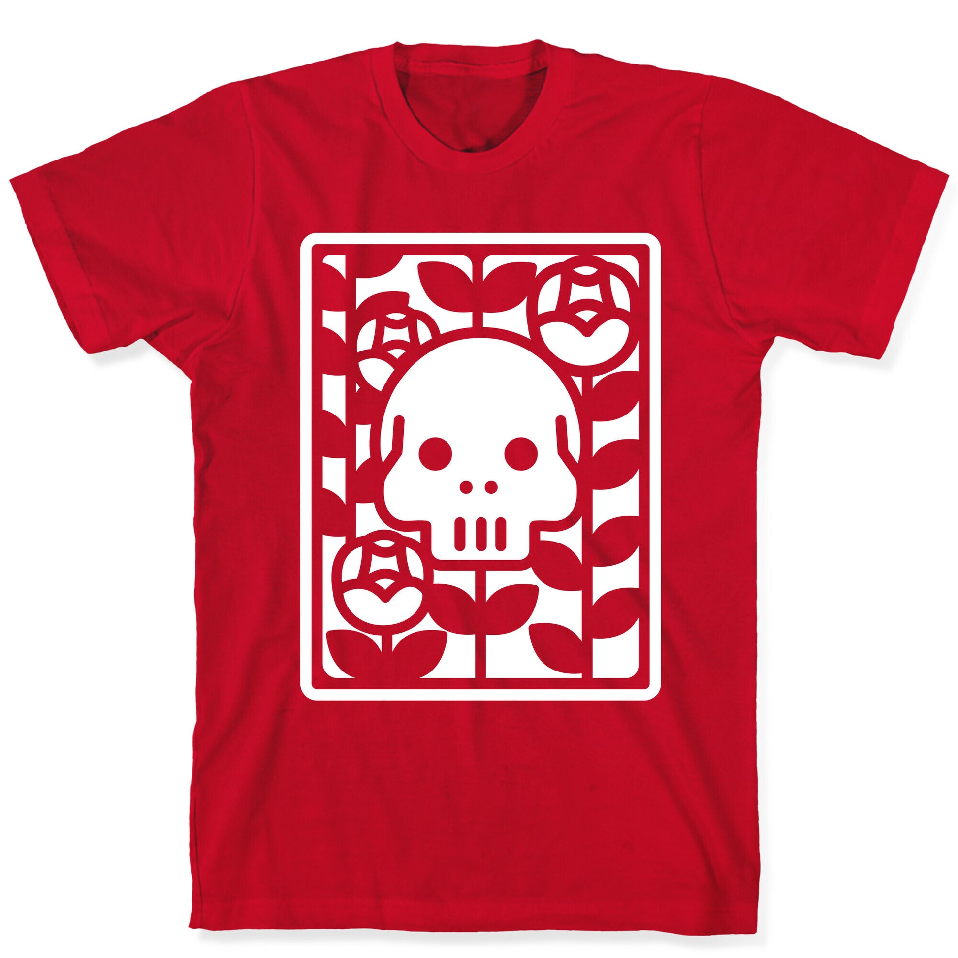 Flower Skull White T-Shirt