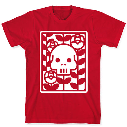 Flower Skull White T-Shirt