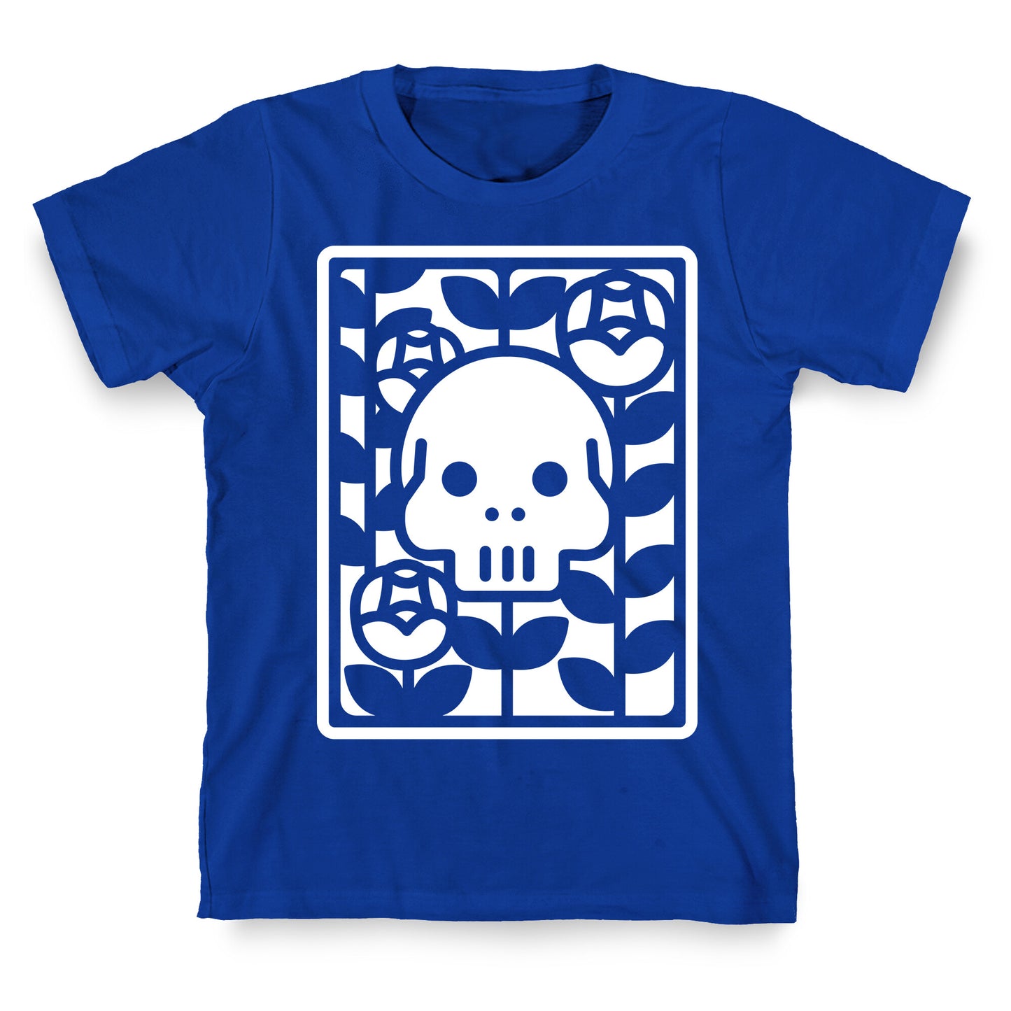 Flower Skull White T-Shirt