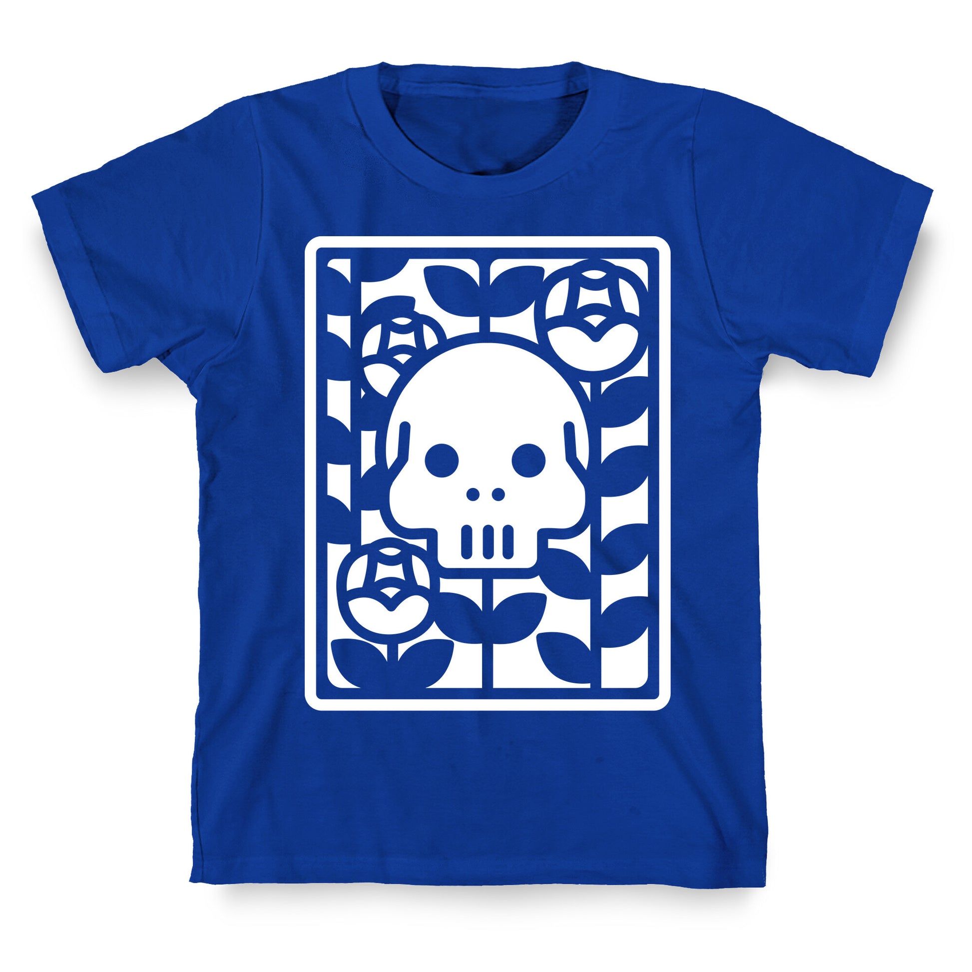 Flower Skull White T-Shirt