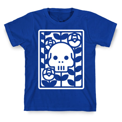 Flower Skull White T-Shirt
