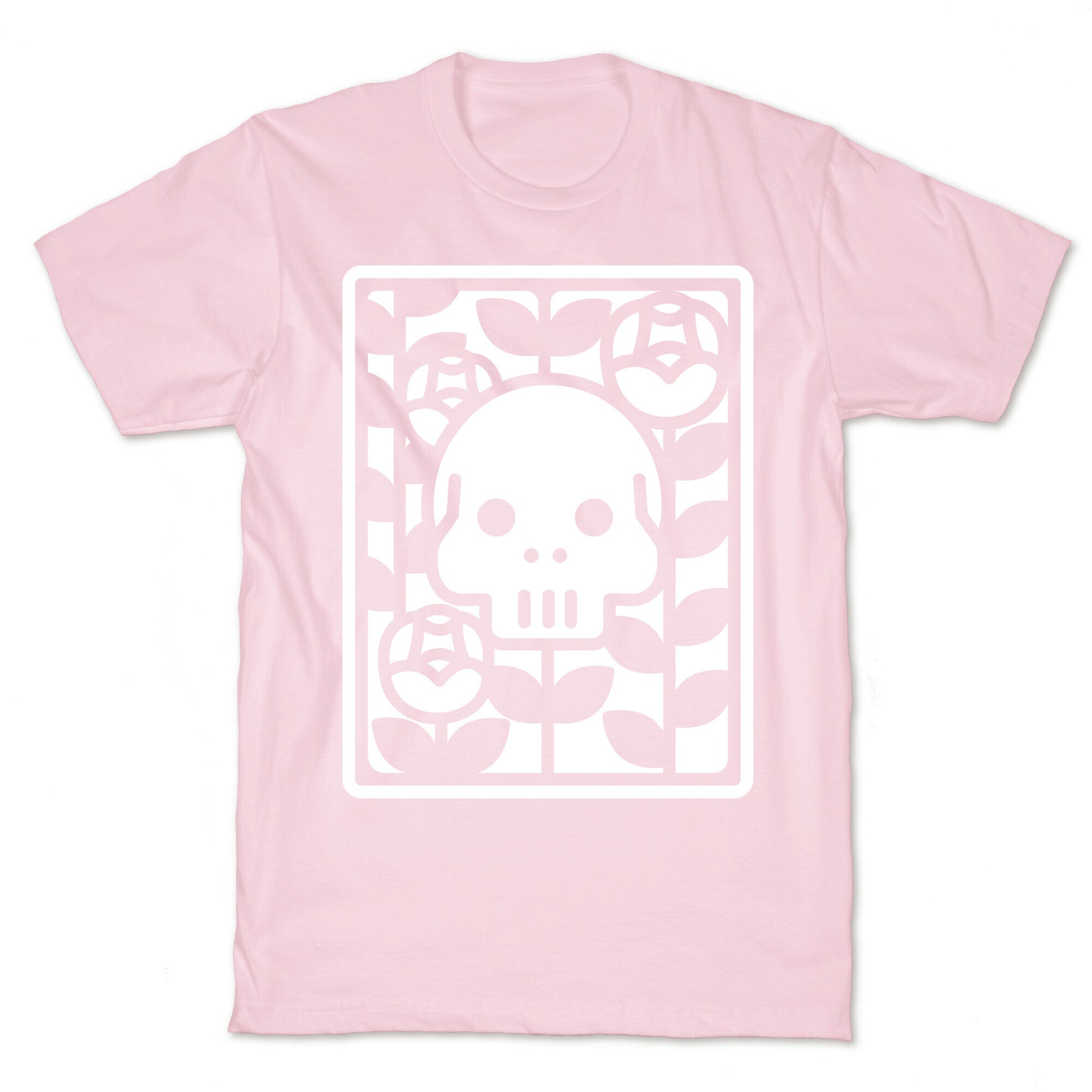 Flower Skull White T-Shirt