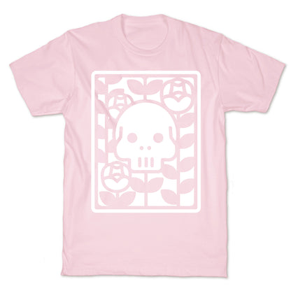 Flower Skull White T-Shirt