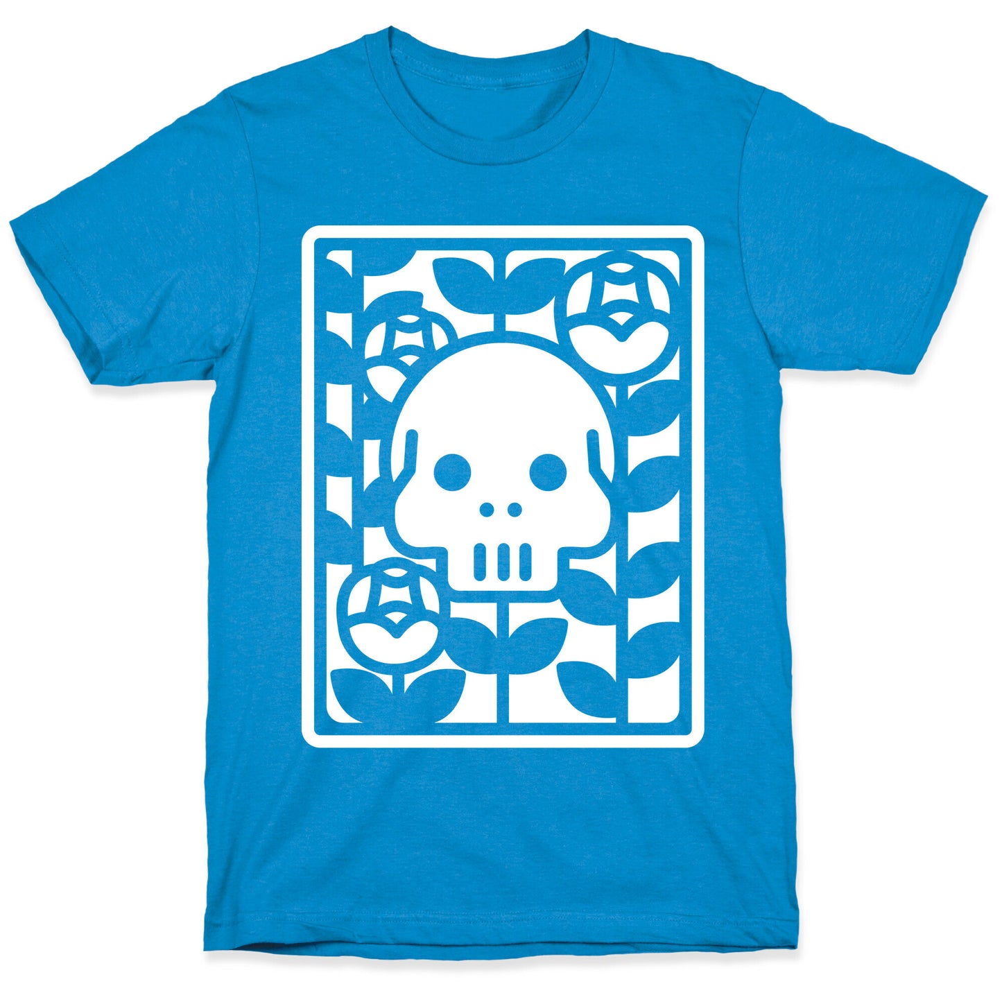 Flower Skull White T-Shirt