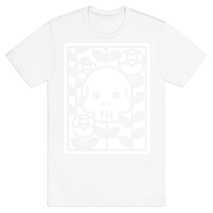 Flower Skull White T-Shirt