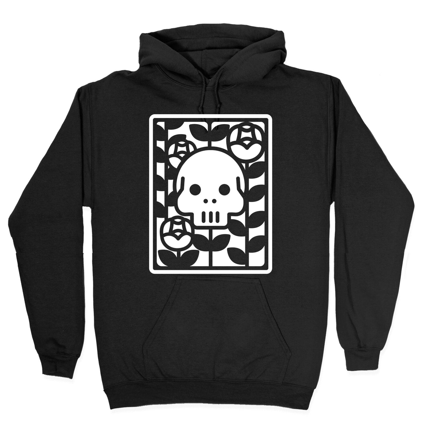 Flower Skull White Hoodie