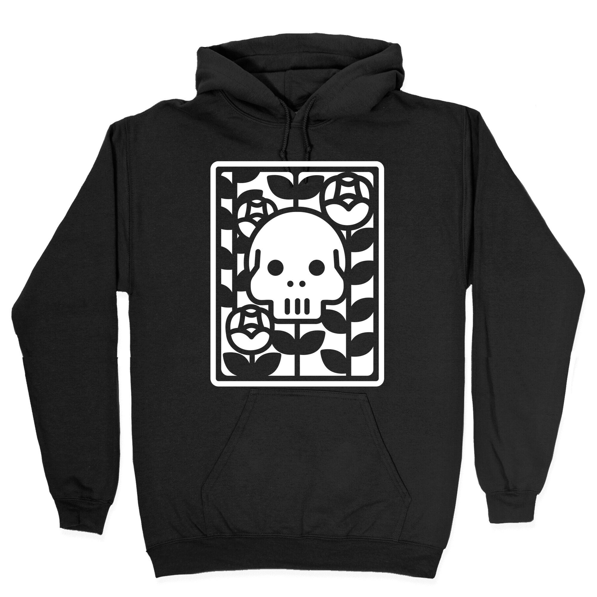 Flower Skull White Hoodie