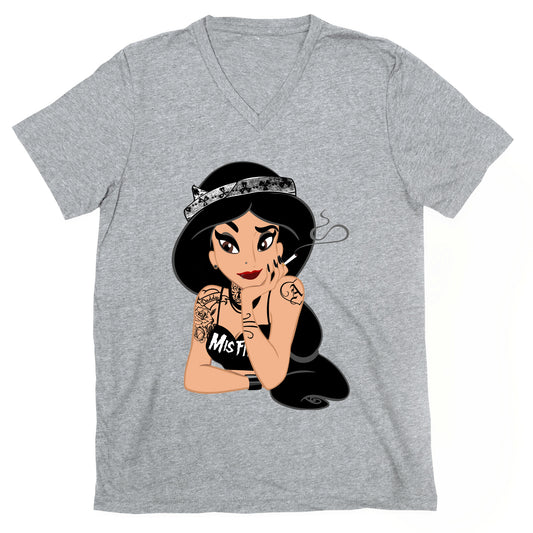 Punk Rock Princess Parody V-Neck