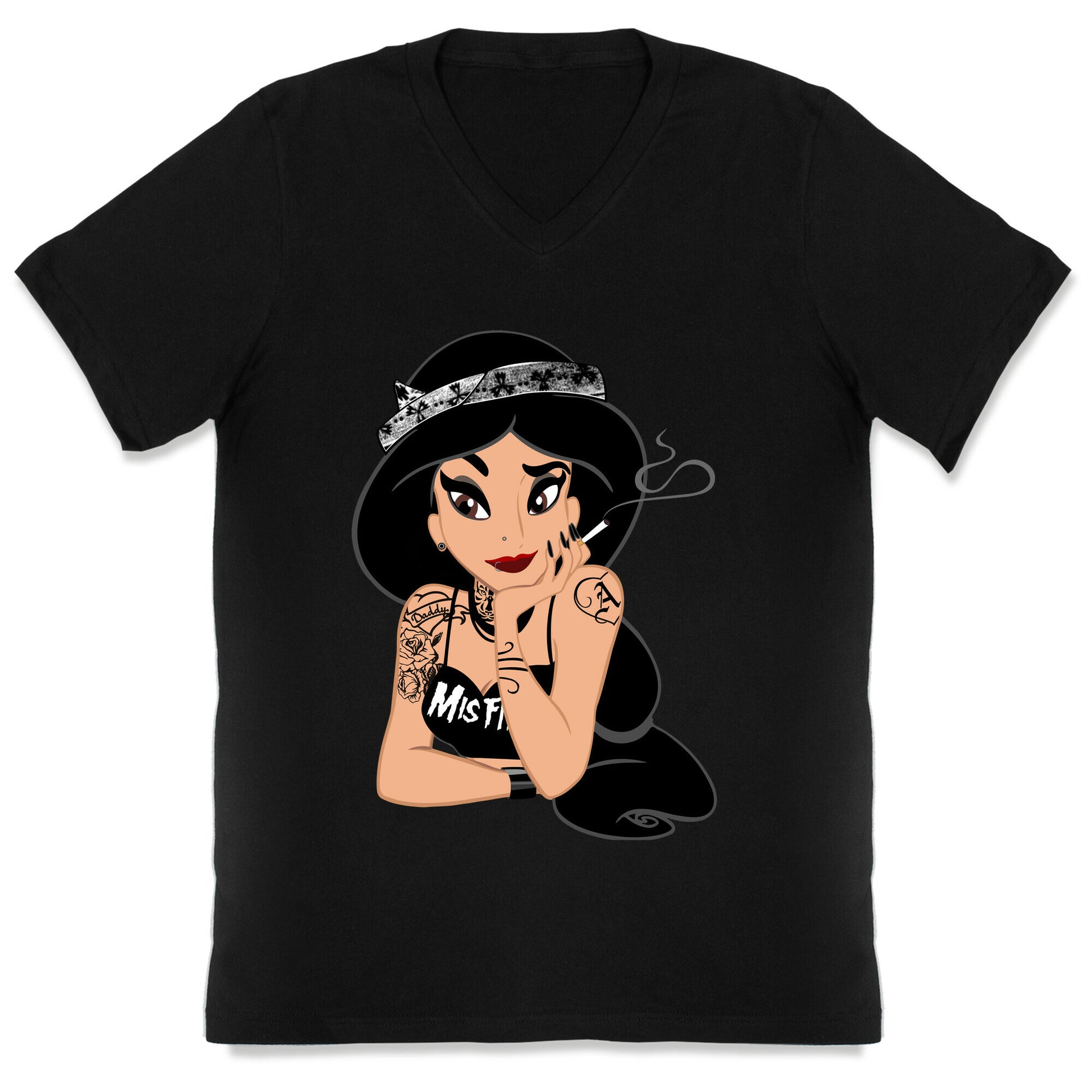 Punk Rock Princess Parody V-Neck