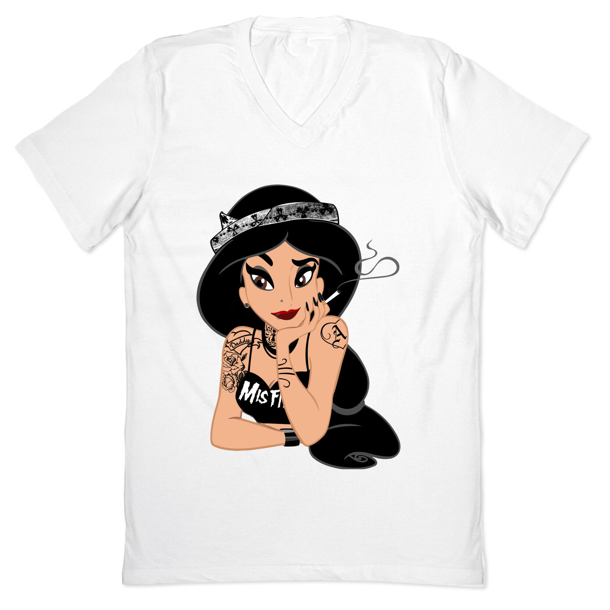 Punk Rock Princess Parody V-Neck