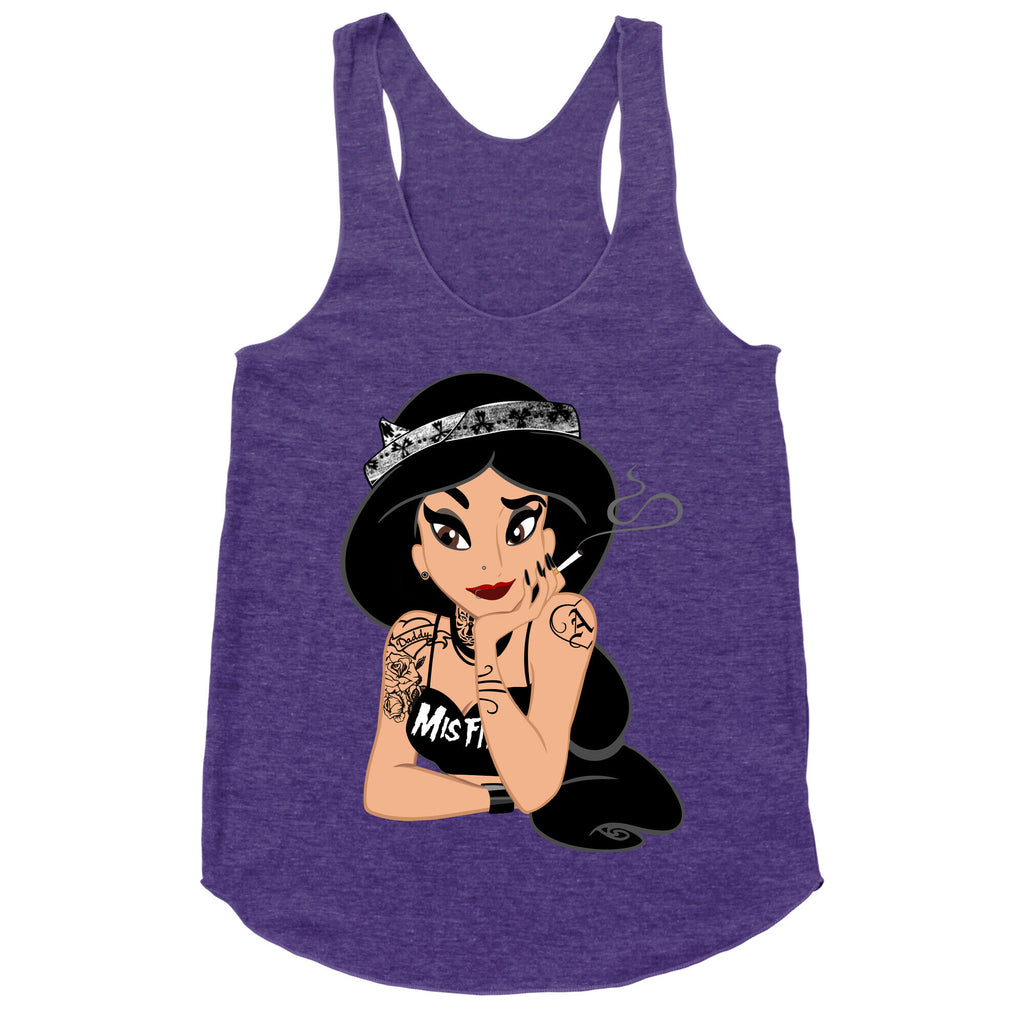 Punk Rock Princess Parody Racerback Tank